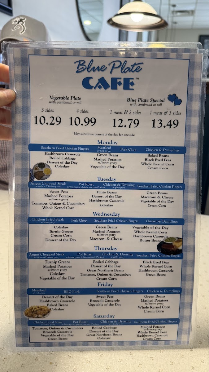 Blue Plate Cafe Menu - Image 5